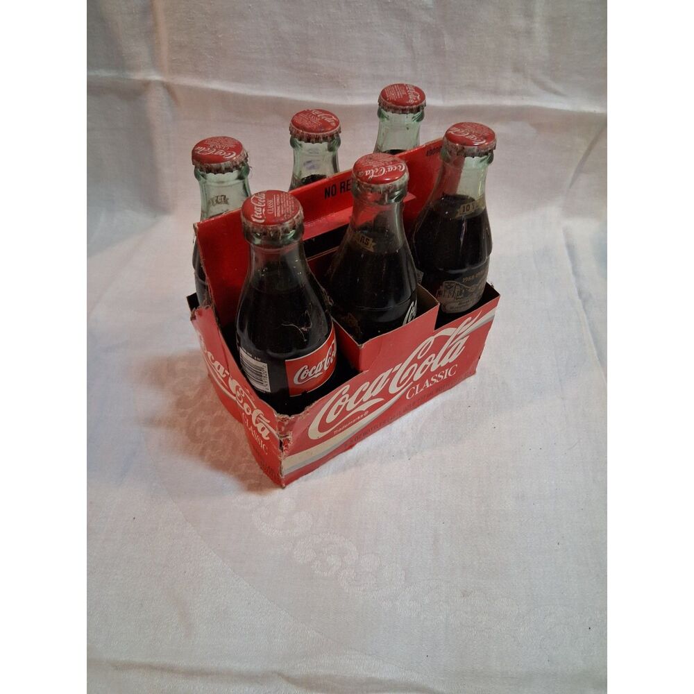 6 pack of 1970s vintage coke